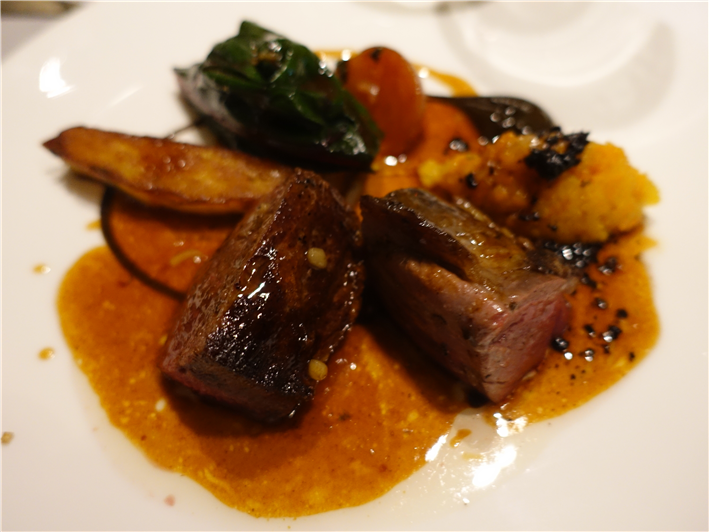 venison and root vegetables